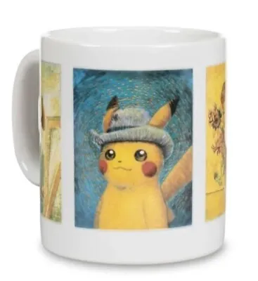 Pokemon Center X Van Gogh Museum Inspired Paintings Pikachu Eevee Coffee Mug • $48.50