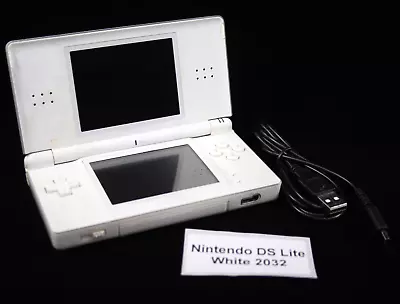 Nintendo DS Lite Console Handheld [White] + USB Charging Cable TESTED WORKING • $109.95