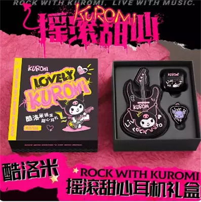 Kuromi Cartoon Rock Wireless Half In Ear Bluetooth Headset Black Earphone Gift • $51.75