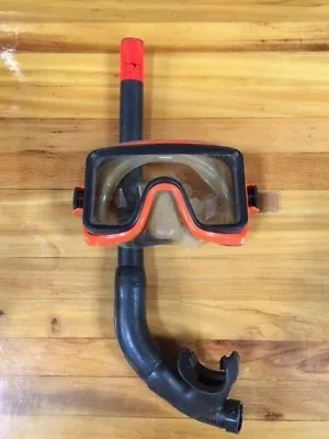 VINTAGE TEMPERED GLASS - 3 Pane FACE MASK & DACOR GLO-TOP TURBO SWIVEL SNORKLE • $25.99