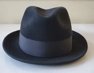 Vtg Stetson Royal Fedora Black Hat Sz 7.5/60  • $95