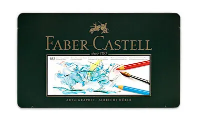 Faber-Castell Albrecht Durer Watercolor Pencils Tin Set Of 60 - Assorted Colors • $144.89