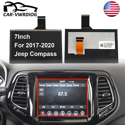 7  LCD MONITOR Touch-Screen Radio Navigation For JEEP Compass 2017 2018 2019 • $70.59