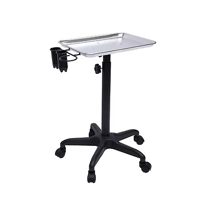 Mobile Rolling Mayo Stand Trolley Medical Instrument W/ Removable Tray & Base • $43.70