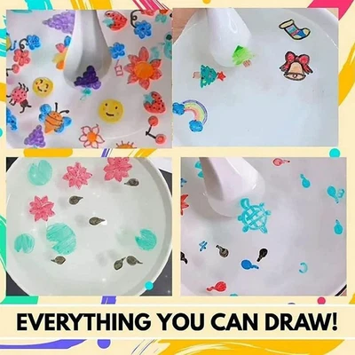 £4.66 • Buy Whiteboard Markers Erasable Floating Pen Magical Water Painting Pen Doodle Pen