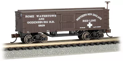 Bachmann 15658 N Rome Watertown And Ogdensburg Railroad Old-Time Box Car • $39.61