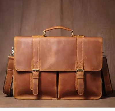 Men's Leather Bag For Men Leather Messenger Bag Leather Laptop Bag Leather  Bag • $149.99