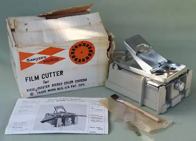 Vintage Sawyer’s View-Master Film Cutter For Stereo Color Camera Working Boxed • $184.97