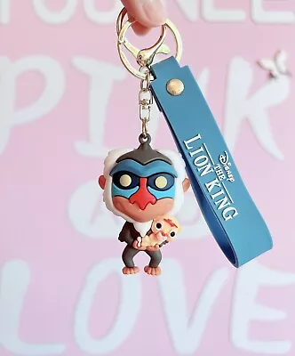 Rafiki The Lion King Disney Keychain Keyring Pendant Bag Pom Charm • £5.59