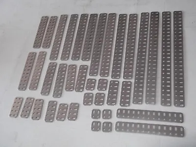 Meccano Compatible STAINLESS STEEL  Set 10 Flat Girder Pack 103 + 6 Free ( CMC ) • $135.74