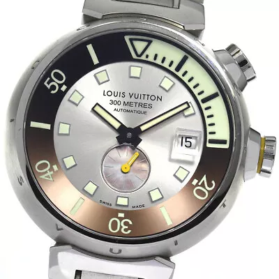 LOUIS VUITTON Tambour Diving Q103M Date Silver Dial Automatic Men's Watch_807247 • $2002.60