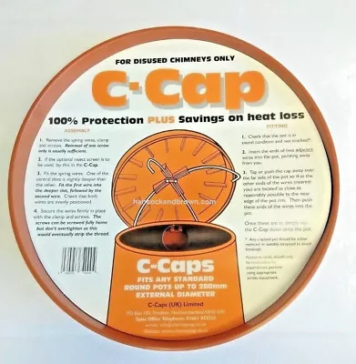 £32.80 • Buy C CAP Terracotta Chimney Capping Cowl Fits Disused Chimney Pots Up To 11  280mm