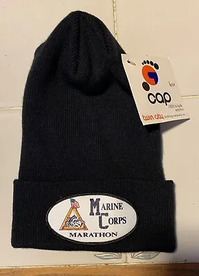 Marine Corps Marathon Beanie Knit Cap Black Twin City Knitting Company • $12