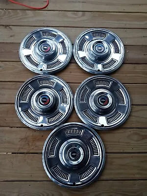 Vintage 1967 Chevy Chevelle Malibu Wheel Covers Set Of 5  14  Hubcaps  Oem  • $120