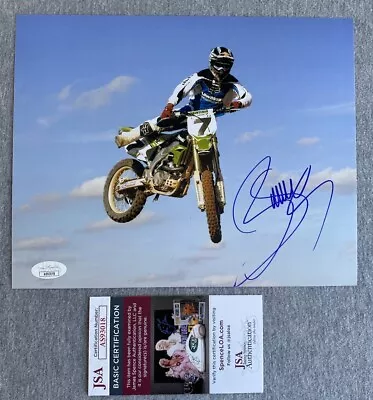 MOTOCROSS RACING JAMES BUBBA STEWART AUTOGRAPH 8x10 PHOTO YAMAHA JSA AS93018 • $79.95