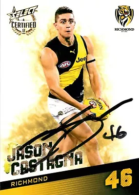 $19.99 • Buy ✺Signed✺ 2017 RICHMOND TIGERS AFL Premiers Card JASON CASTAGNA