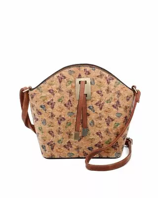 £13.99 • Buy New Natural Cork Faux Leather Women's Various Printed Messenger Bag Eco Friendly