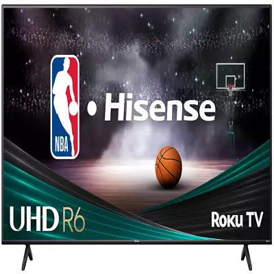 Hisense TV 65-In Class 4K UHD LCD Roku Smart HDR R6 Series Television Entertain • $632.97