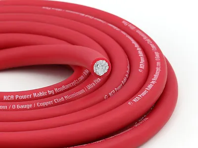 KnuKonceptz RED Ultra Flex KCA True AWG 1/0 Gauge Power Battery Cable Per Meter • $8.50