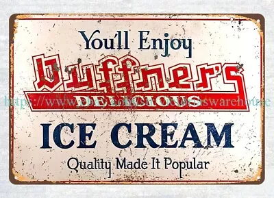 DUFFNER'S ICE CREAM Metal Tin Sign Prints Of Reproduction Paintings • $18.99