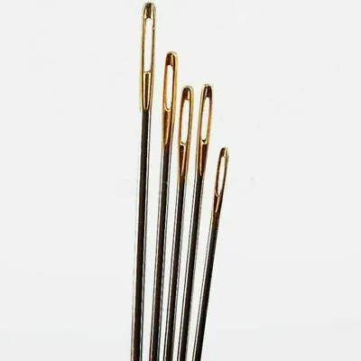 10PCS Leather Canvas Sewing Stitching Needles Leathercraft Handmade Repair Tools • £5.29