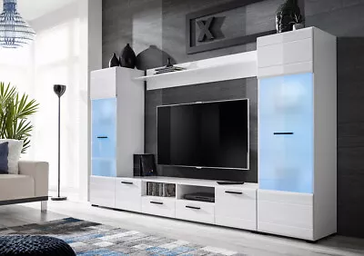 £29.99 • Buy Living Room High Gloss Furniture  Full Set Display Wall Unit Modern TV Cabinet 
