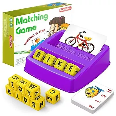 Kids Toys Age 3 4 5 Year Old Boys Girls Gifts Match Spelling Toddler Gifts • £9.38