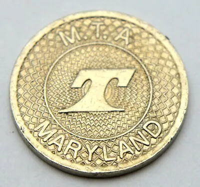 Mta Maryland Good For One Fare Old Coin Token • $9.99