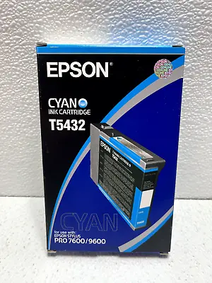 Epson Cyan Ink T5432 Genuine 4000 9600 7600 Date: Expired • $11.95