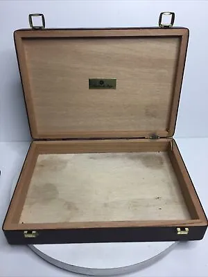 Vintage Humidor Cigar MASTRO DE PAJA BOX ONLY STRAIGHT GRAIN Made In Italy Brown • $24.99