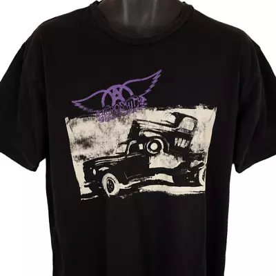 Vintage Aerosmith T Shirt Mens Size XL Black Y2K Pump Album Tour Reprint Retro • $29.99