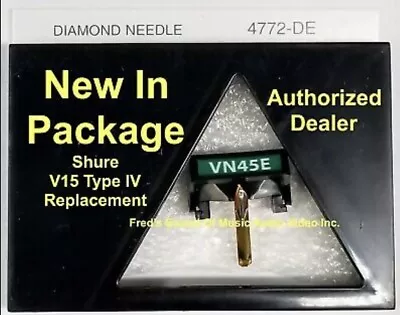 NEW Shure V15 Type IV VN45E 4772DE Pfanstiehl Turntable Needle Best Replacement  • $49.95