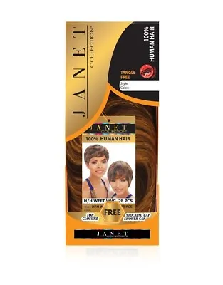 Janet Collection 100% Human Hair Style H/H Weft WVG 28Pcs • $10.99