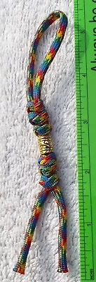 Knife Lanyard Autism Multi Colored 5 -7  Bead Variations Choose HANDMADE IN USA • $10