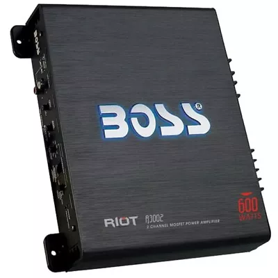 1 BOSS AUDIO SYSTEMS R3002 Amplifier 2ch 600 Watt Max Trunk Car • £115.99