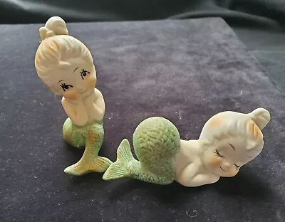 2 Bradley MCM Porcelain Mermaids  Stinkin Adorable • $99