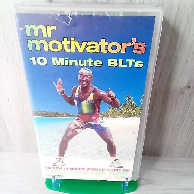 Mr Motivators 10 Minute Blts Vhs Tape - Rare Retro Fitness Video • £15.94