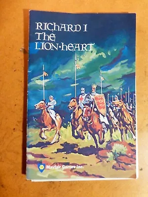 Richard I The Lionheart COMPLETE & Part Punched By Mayfair Games Board War Game  • £40