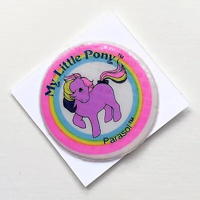 Parasol Rainbow Puffy Sticker Accessory Vintage G1 My Little Pony • $8