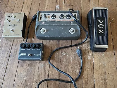 Vintage Effects Pedal Lot  Vox Wah EH Big Muff MXR Flange Boss Chorus • $666