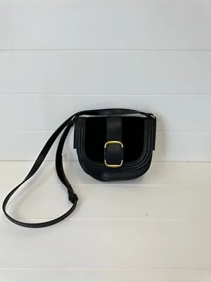 Bag/Handbag/Shoulder Bag With Buckle MANGO Leather Black NEW • $6