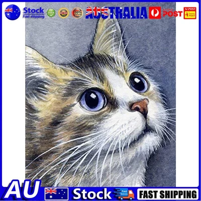 $10.17 • Buy 5D Diamond Painting Cat Full Round Drill DIY Wall Art Crafts Kits (B4190)
