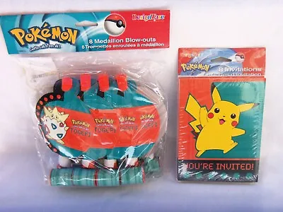 Nintendo Pokemon 8-pack Party Invitations &  Medallion Blowouts 8-pack  New • $9.95