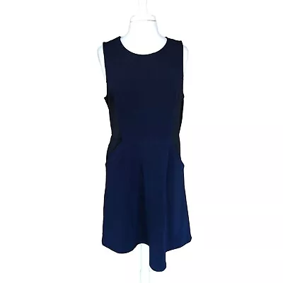 Mossimo Navy & Black Sleeveless Above Knee Dress W/ Pockets Xxl • $8.40