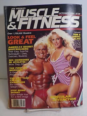 Muscle & Fitness Magazine October 1984 Tom & Cheryl Platz - 022224JENON • $18.19