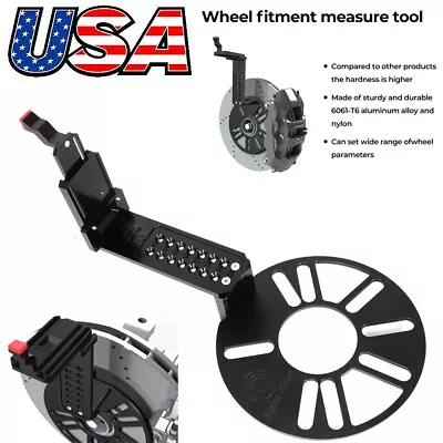 Universal Truck 4 And 5 Lug Big Tire Wheel Offset Fitment Measurement Tool Hub • $47.99