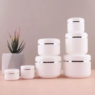 20ml~250ml Plastic Cosmetic Containers Cases Cream Lotion Box Makeup Pot Jar • £4.18