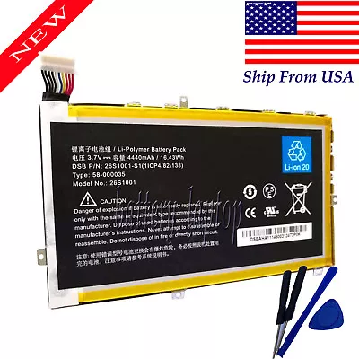 New Battery 26S1001 58-000035 For Amazon Kindle Fire HD 7  X43Z60 2nd Generation • $15.55