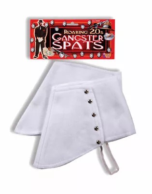 White Gangster Spats Mafia Halloween Accessories • $5.95