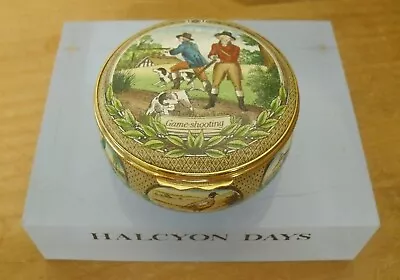 Halcyon Days/James Purdey Gunmakers - Game Shooting Enamel Box - 2 3/8  • £77.50